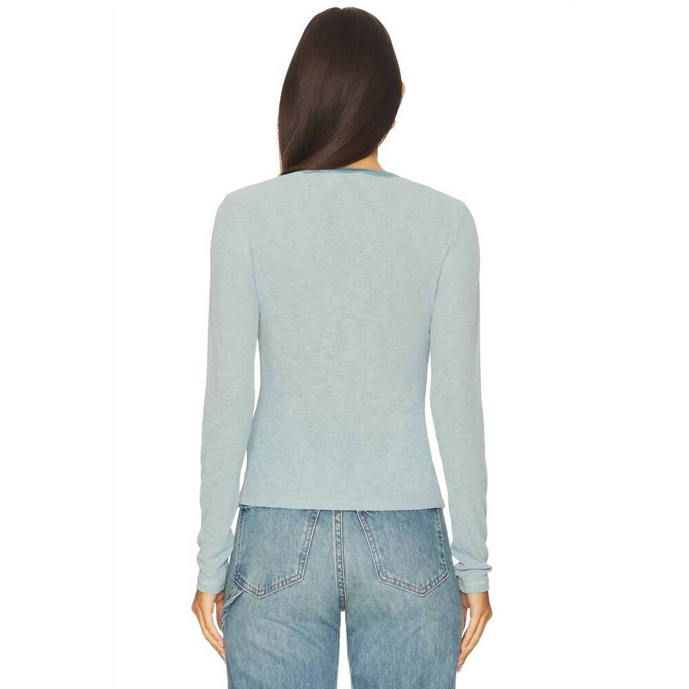 NEW VERONICA BEARD drexler top in antique blue - Picture 4 of 4